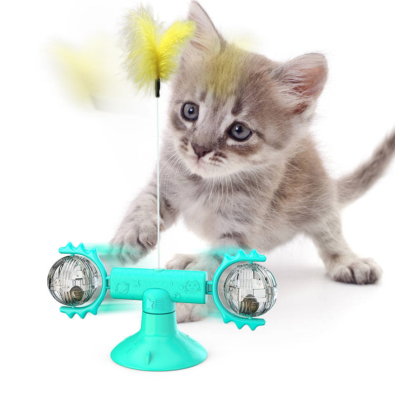 Wind Mill Cat Interactive Toy