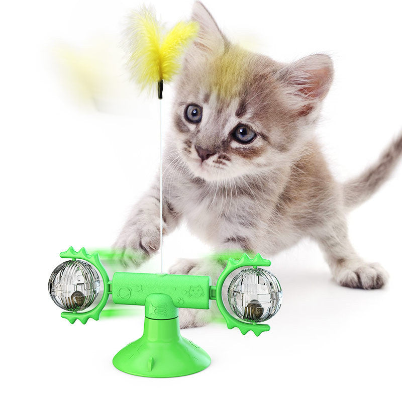 Wind Mill Cat Interactive Toy