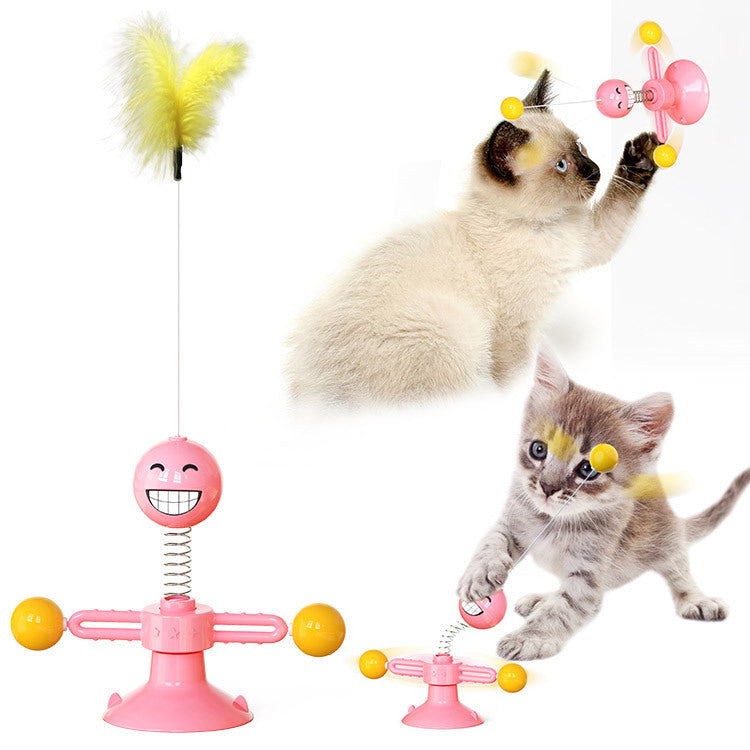 Wind Mill Cat Interactive Toy