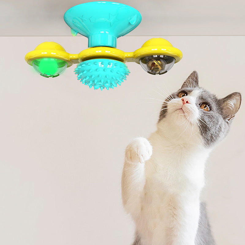 Wind Mill Cat Interactive Toy