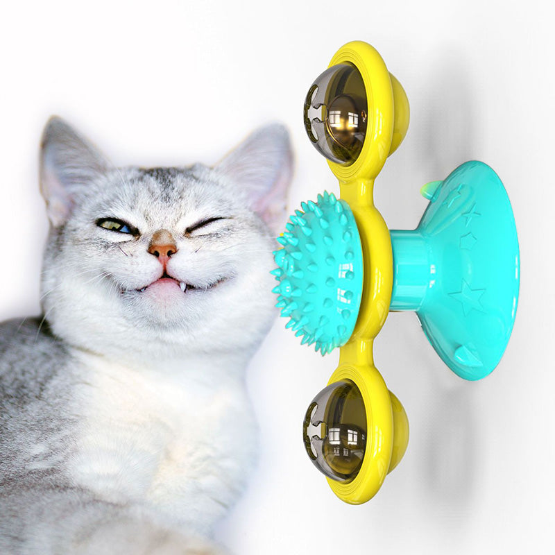 Wind Mill Cat Interactive Toy