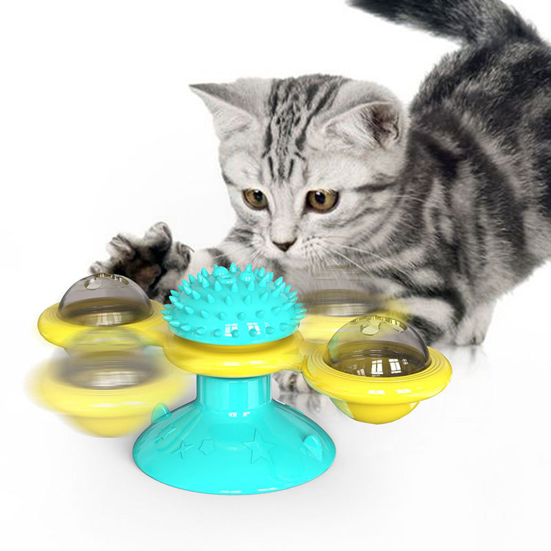 Wind Mill Cat Interactive Toy