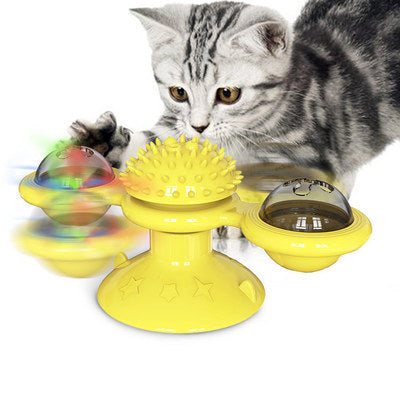 Wind Mill Cat Interactive Toy